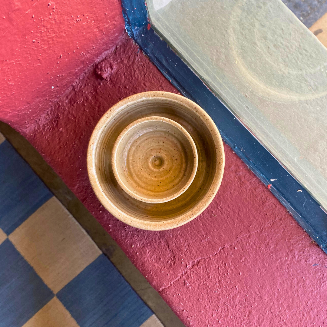 Speckled Taupe Ceramic Dish