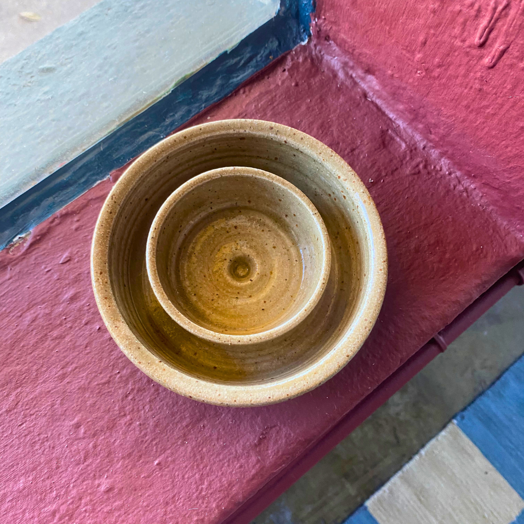 Speckled Taupe Ceramic Dish