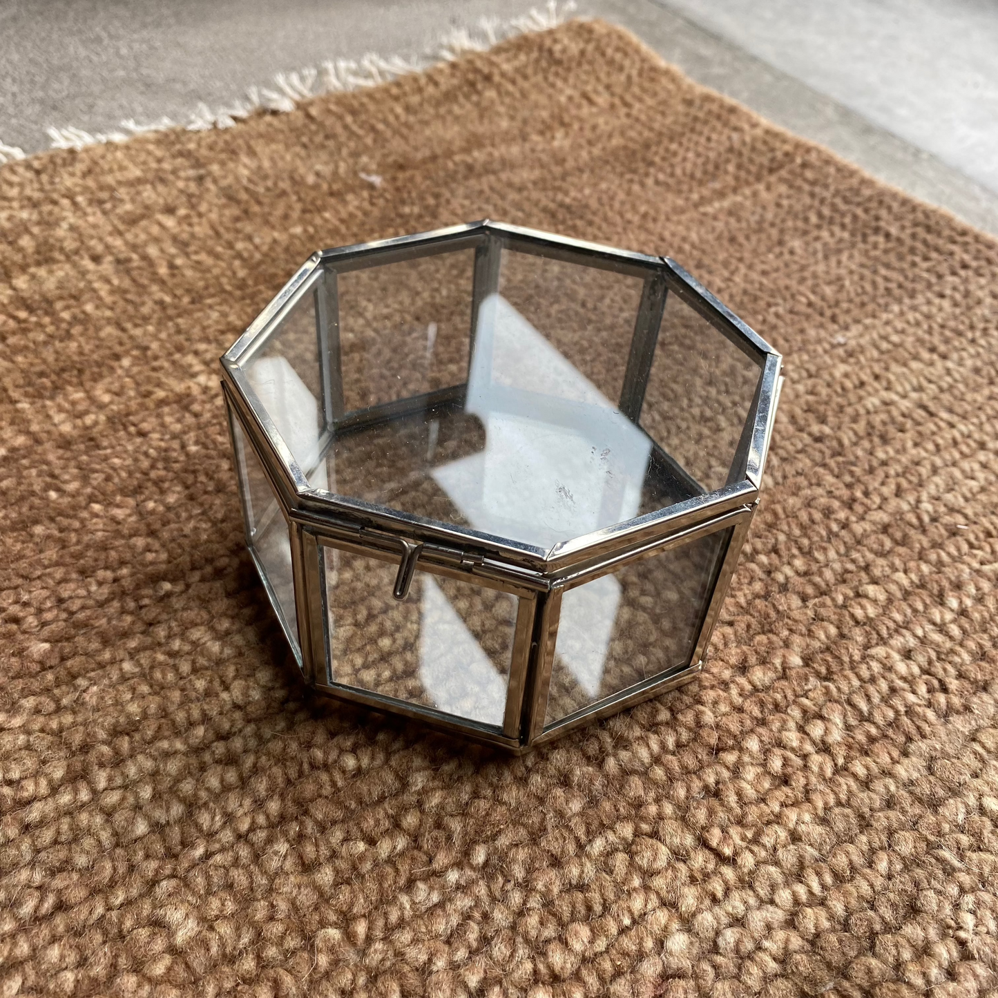 Silver + Glass Storage Box