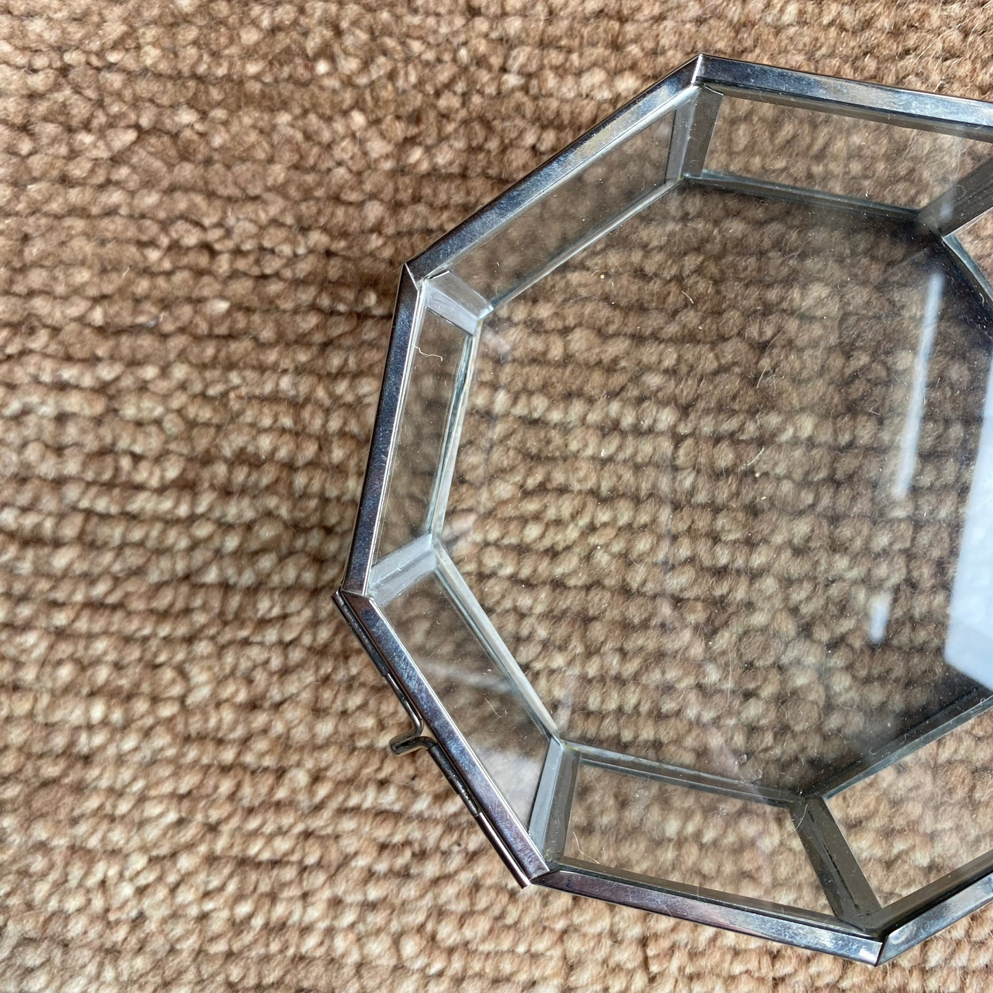 Silver + Glass Storage Box