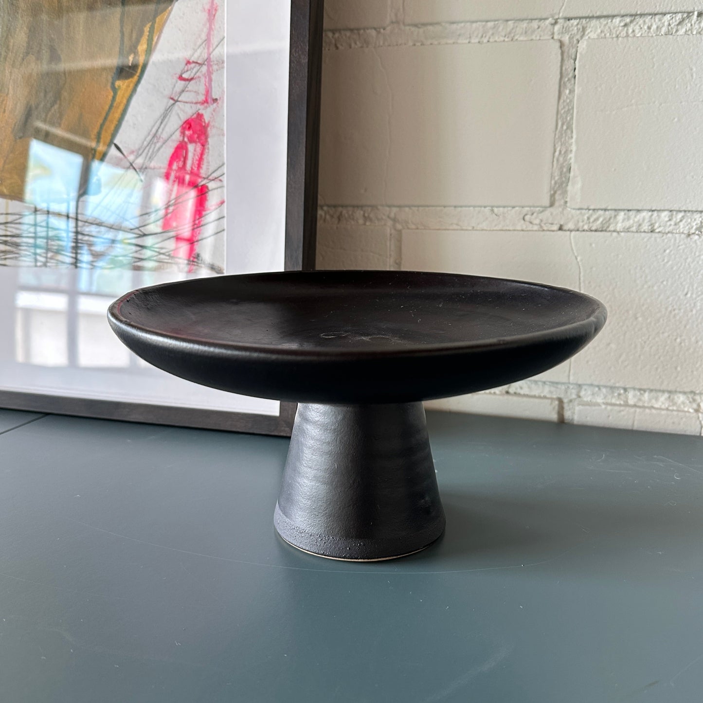 Black Ceramic Pedestal