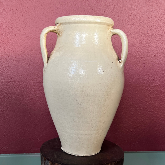 Cream Turkish Ceramic Vase