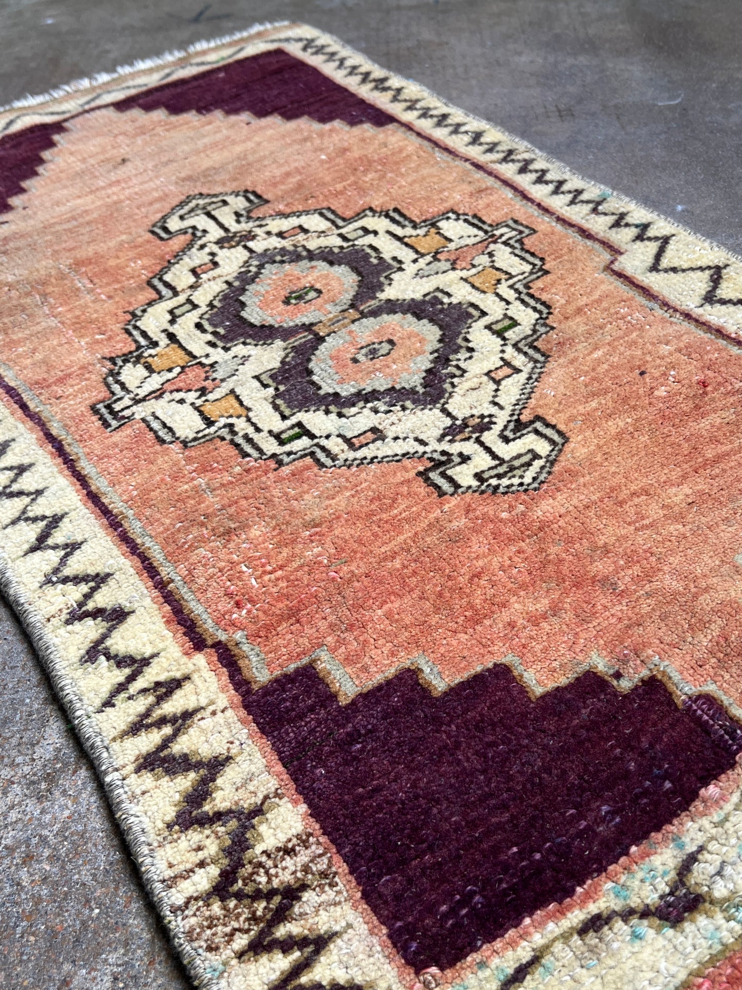 Vintage Turkish Mini Rug