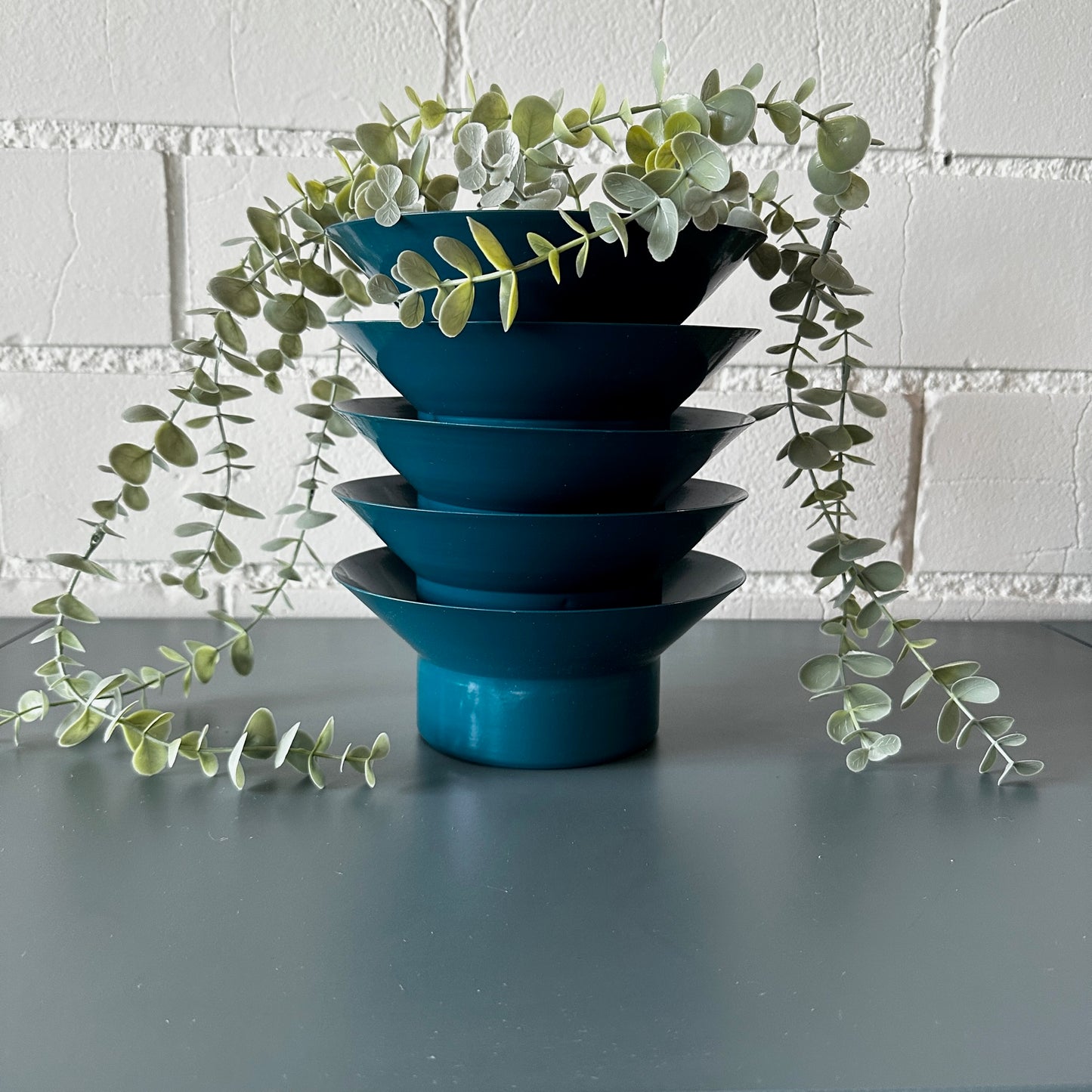 Metal Layer Vase- Peacock