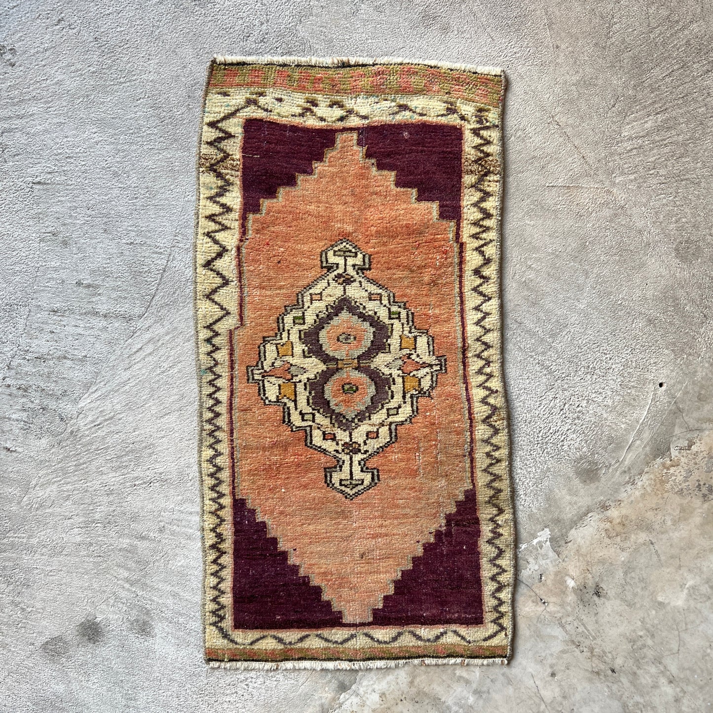 Vintage Turkish Mini Rug