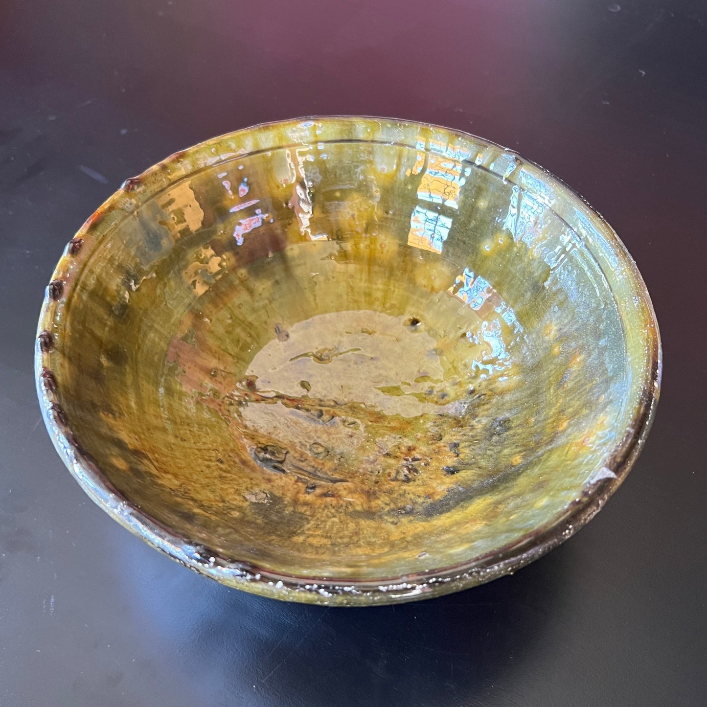 Moroccan Glazed Ceramic Bowl