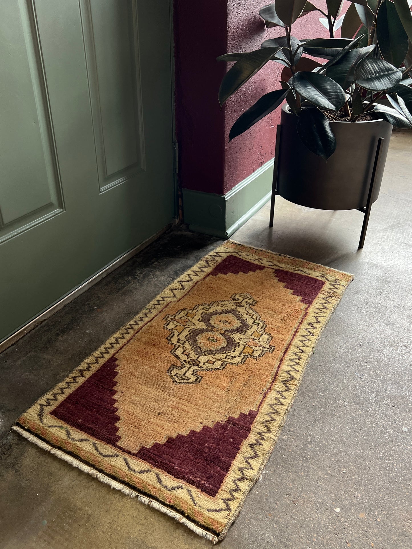 Vintage Turkish Mini Rug