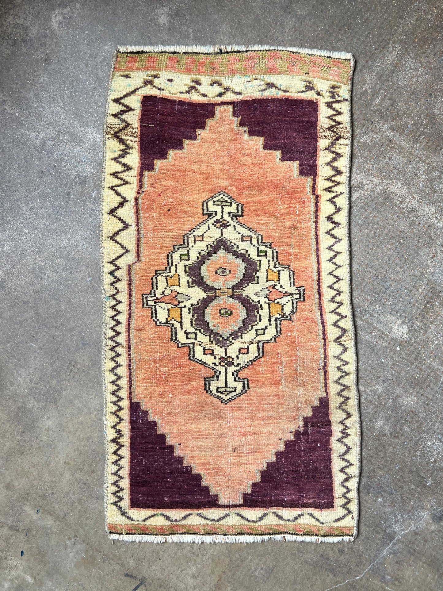 Vintage Turkish Mini Rug