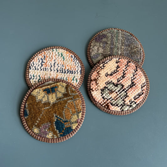 Turkish Kilim Coaster Set