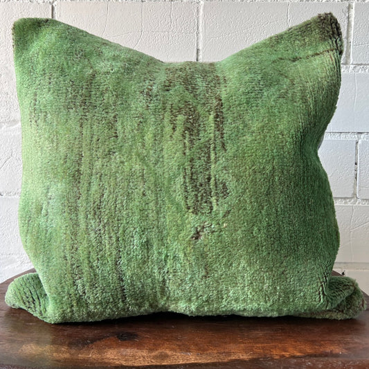 Green Overdyed Vintage Kilim Pillow